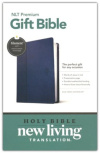 NLT Premium Gift Bible, Leatherlike Blue